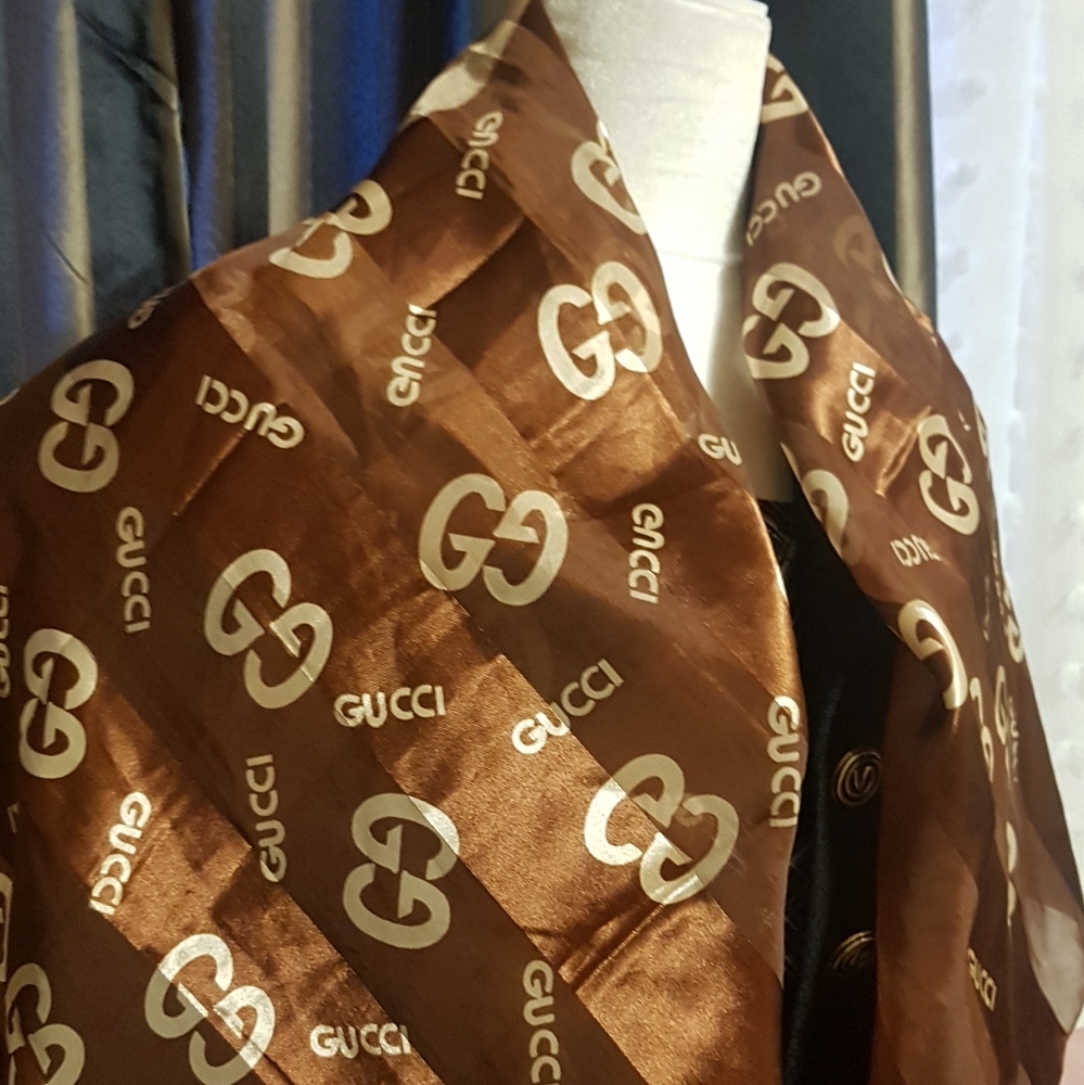 Gucci large silk Scarf